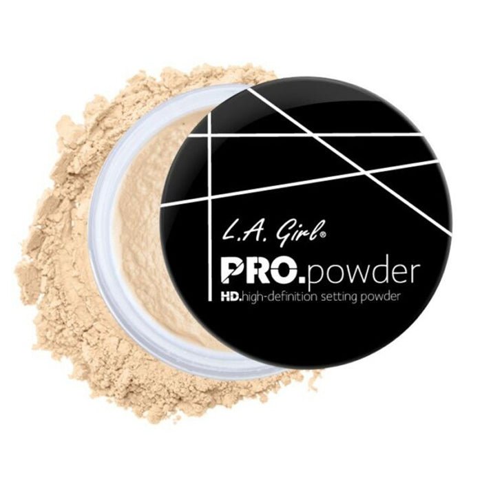 L.A. Girl Pro Powder Setting Powder 5g, Blurs Pores and Fine Lines #color_GPP920 Banana Yellow