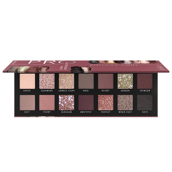 Catrice Pro Vintage Soul Slim Eyeshadow Palette 010 Lost In Fairytales 0.37oz 10.6g 14 Colors High Pigment