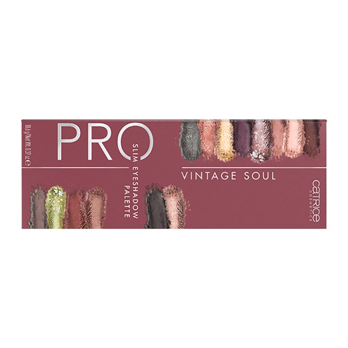 Catrice Pro Vintage Soul Slim Eyeshadow Palette 010 Lost In Fairytales 0.37oz 10.6g 14 Colors High Pigment