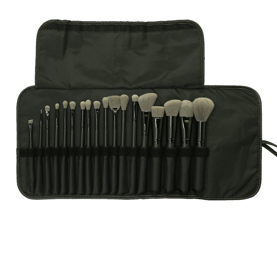 Kara Beauty Professional Brush Set , 18 Piece Brush Set, Synthetic Bristles #color_Grey KS22