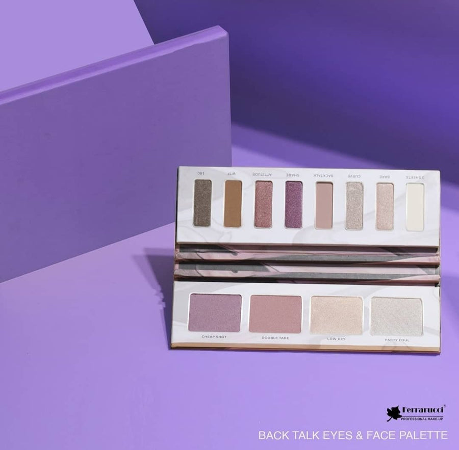 Ferrarucci Professional Makeup Eye & Face Palette Backtalk