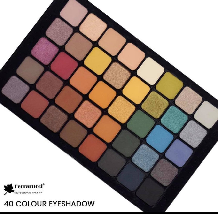 Ferrarucci Professional Makeup Eyeshadow Palette 40 Color Warm Neutrals #color_Palette 2