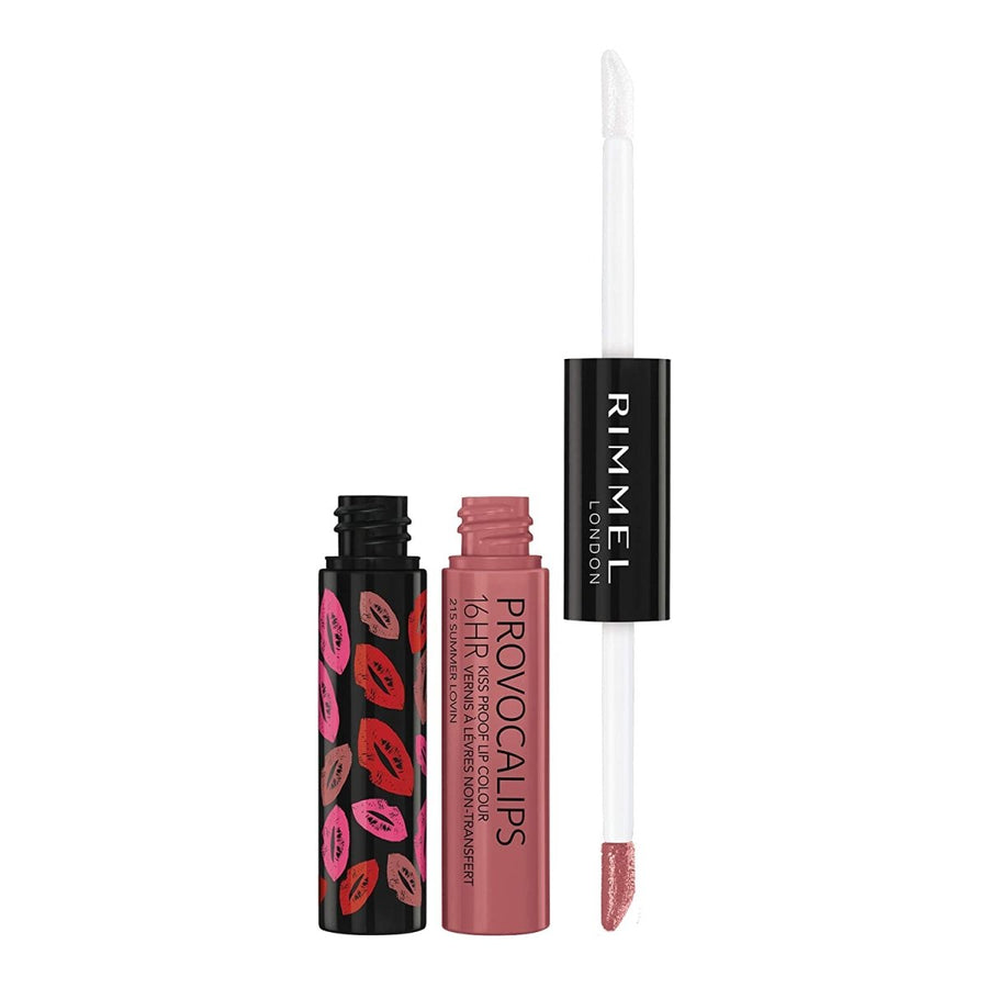 Rimmel Provocalips 16HR Kissproof Lip Colour 2 Step7ml, Kiss Proof, Transfer Proof, Food Proof #color_215 Summer lovin