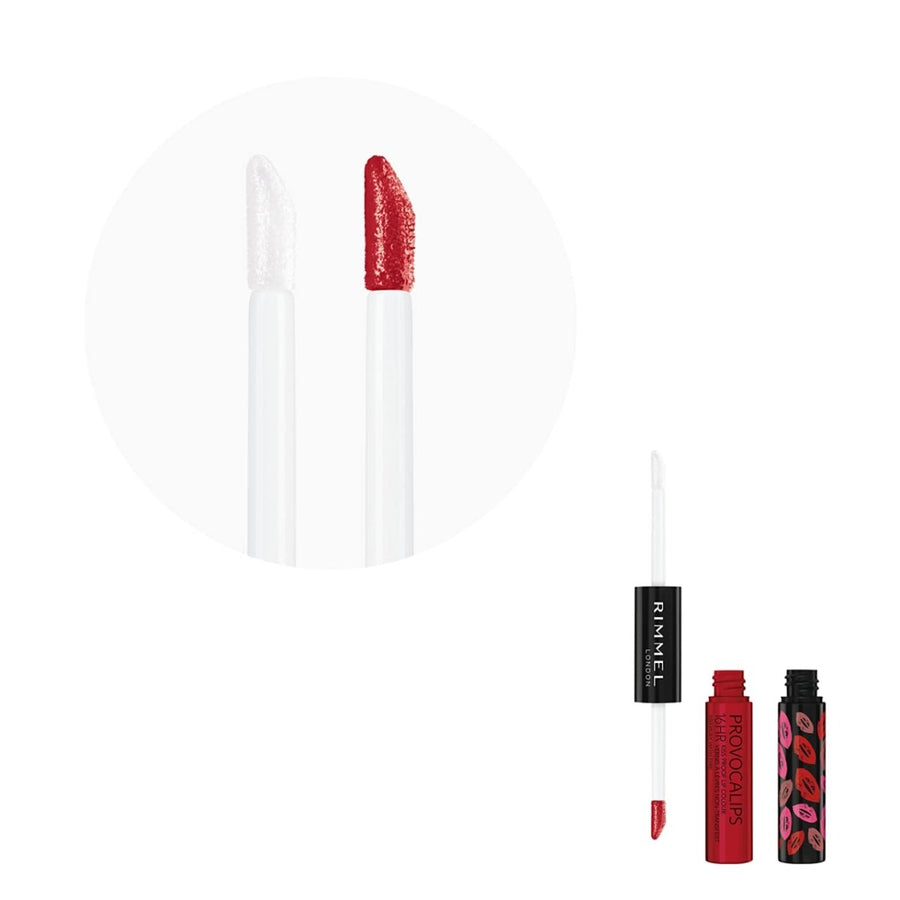 Rimmel Provocalips 16HR Kissproof Lip Colour 2 Step7ml, Kiss Proof, Transfer Proof, Food Proof #color_550 Play With Fire