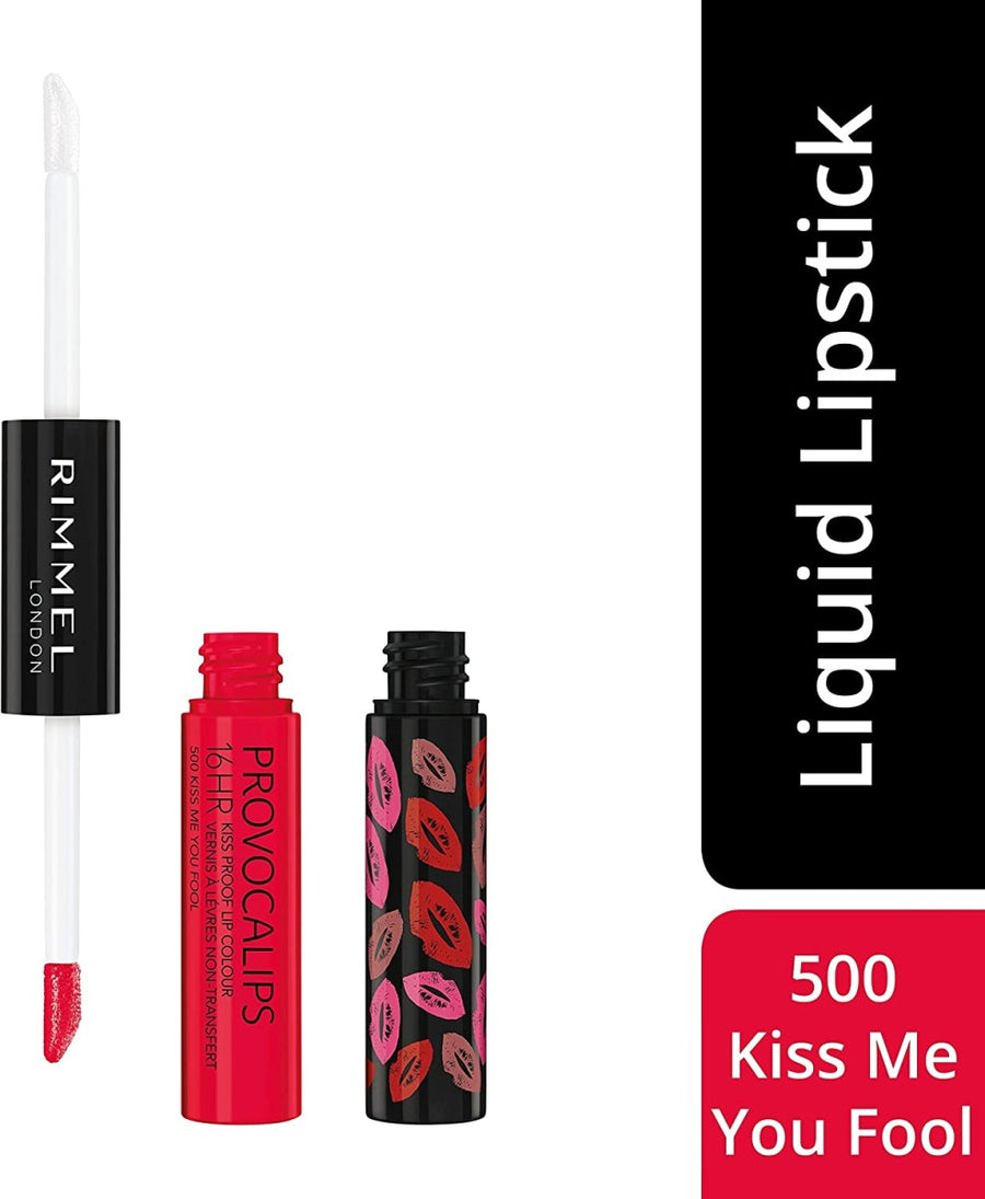 Rimmel Provocalips 16HR Kissproof Lip Colour 2 Step7ml, Kiss Proof, Transfer Proof, Food Proof #color_500 Kiss Me You Fool