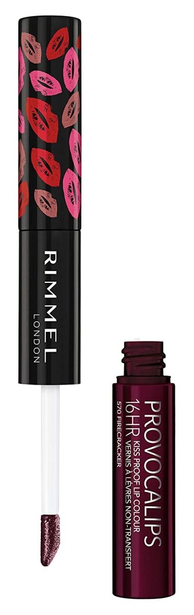 Rimmel Provocalips 16HR Kissproof Lip Colour 2 Step7ml, Kiss Proof, Transfer Proof, Food Proof #color_570 Fireecracker