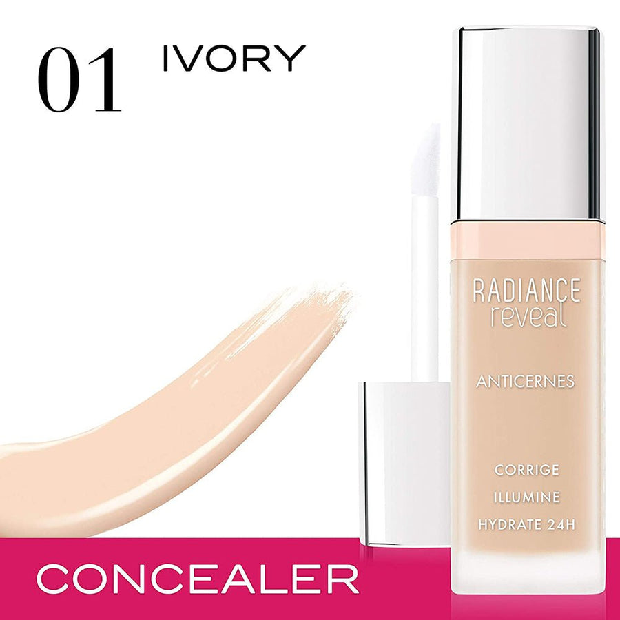 Bourjois Radiance Reveal Concealer 0.26oz 7.8ml Hydrating Creamy Radiant #color_01 Ivory