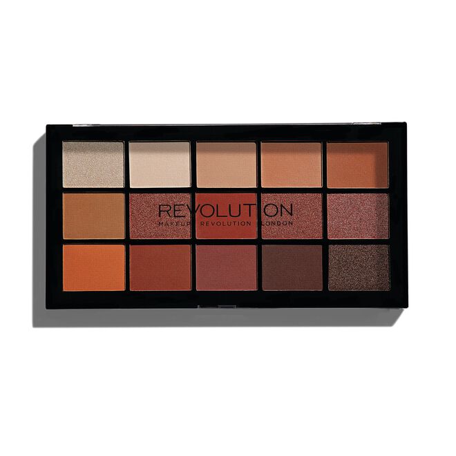 Revolution Reloaded Eyeshadow Palette 15x1.1g, 15 Shades, Ultra-Pigmented Colors #color_Iconic Fever