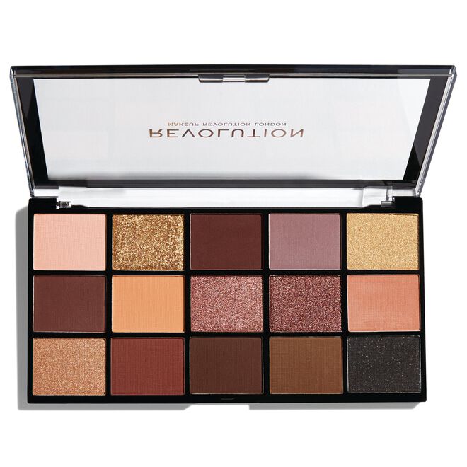 Revolution Reloaded Eyeshadow Palette 15x1.1g, 15 Shades, Ultra-Pigmented Colors #color_Velvet Rose