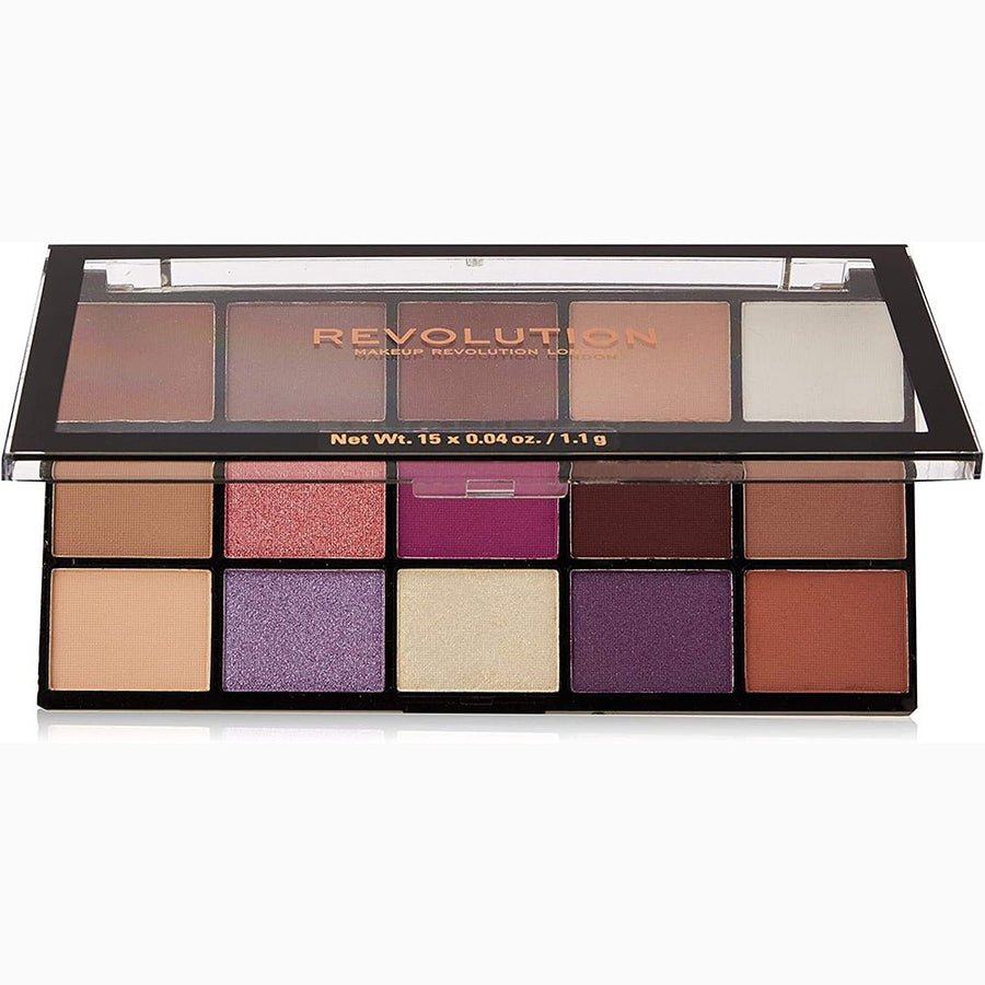 Revolution Reloaded Eyeshadow Palette 15 x 1.1g, 15 Smooth and Rich Shades #color_Visionary