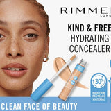 Rimmel Kind & Free Hydrating Concealer 7ml, Lightweight, Medium Buildable Coverage, Anti-Oxidants