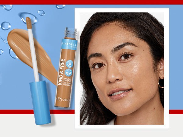 Rimmel Kind & Free Hydrating Concealer 7ml, Lightweight, Medium Buildable Coverage, Anti-Oxidants