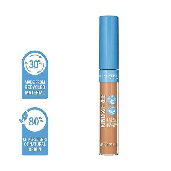 Rimmel Kind & Free Hydrating Concealer 7ml, Lightweight, Medium Buildable Coverage, Anti-Oxidants #color_030 Medium