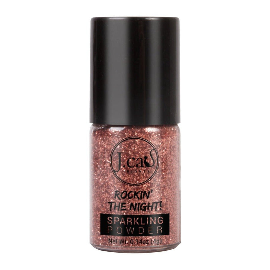 J. Cat Rockin' The Night! Sparkling Powder Loose Powder, High Level of Glitter #color_SP217 Amber Jewelry