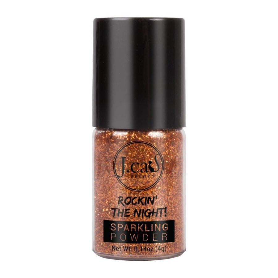 J. Cat Rockin' The Night! Sparkling Powder Loose Powder, High Level of Glitter #color_SP221 Golden Pumpkin