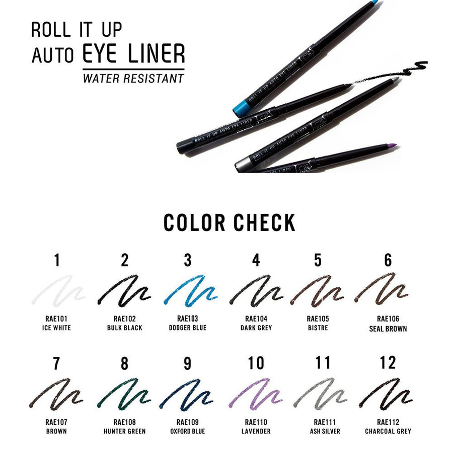 J. Cat Roll It Up Auto Eyeliner Creamy Formula, Infused with Coconut Oils