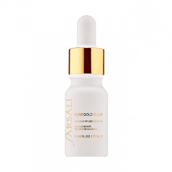 Farsali Rose Gold Elixir Radiating Moisturizer 1.0oz 30ml, 24K Gold, Rosehip Seed Oil and Pure Botanicals