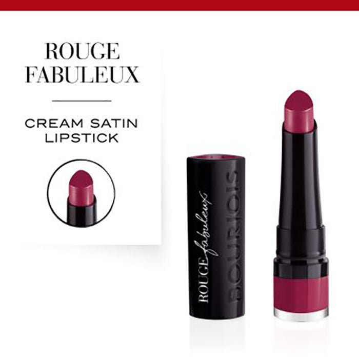 Bourjois Rouge Fabuleux Lipstick 0.085oz 2.4g Intense Creamy Long-Lasting Lipcolor #color_14 Clair De Plum