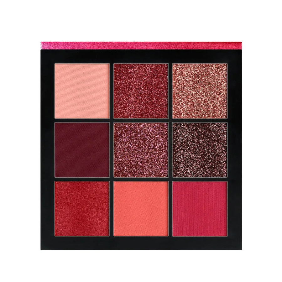 Huda Beauty Ruby Obsessions Eyeshadow Palette, 9 Shades, Beautiful and Radiant Look