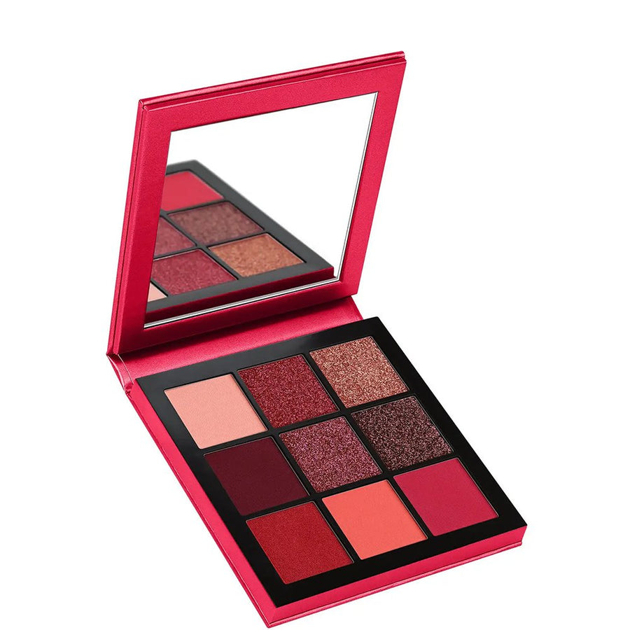 Huda Beauty Ruby Obsessions Eyeshadow Palette, 9 Shades, Beautiful and Radiant Look