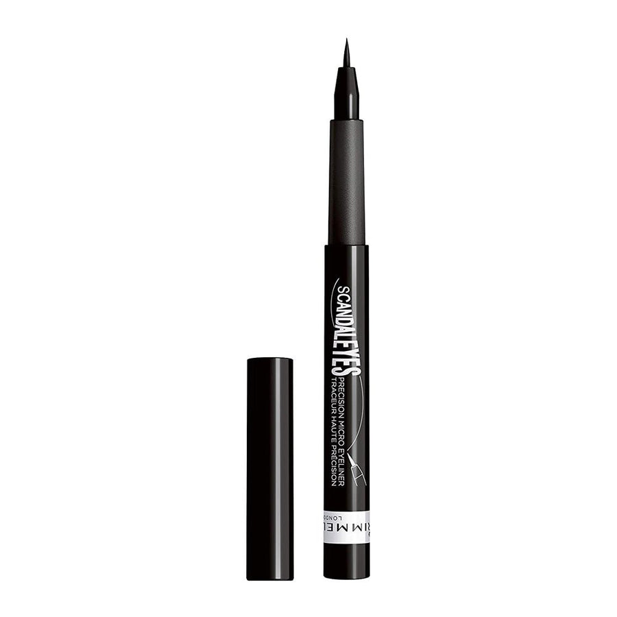 Rimmel Scandal Eyes Precision Micro Eyeliner Black 0.037oz 1.1ml, Fine Applicator, Waterproof, Smudge-proof