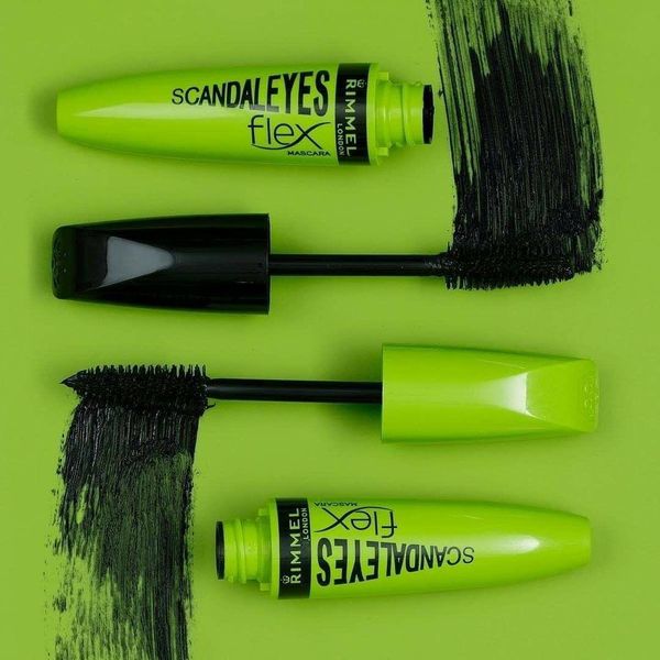 Rimmel Scandaleyes Flex Mascara 001 Black Mascara 0.41oz 12.0ml, Volume-Boosting, Black Pearl Extract 