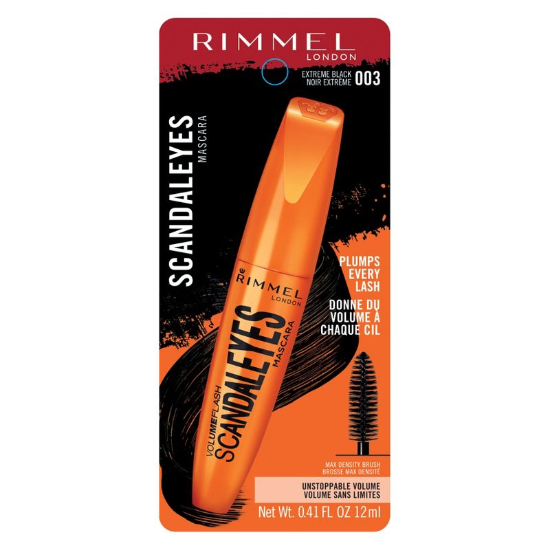 Rimmel Scandaleyes Volume Flash Mascara 001 Black 0.41oz 12.0ml, Collagen and Keratin