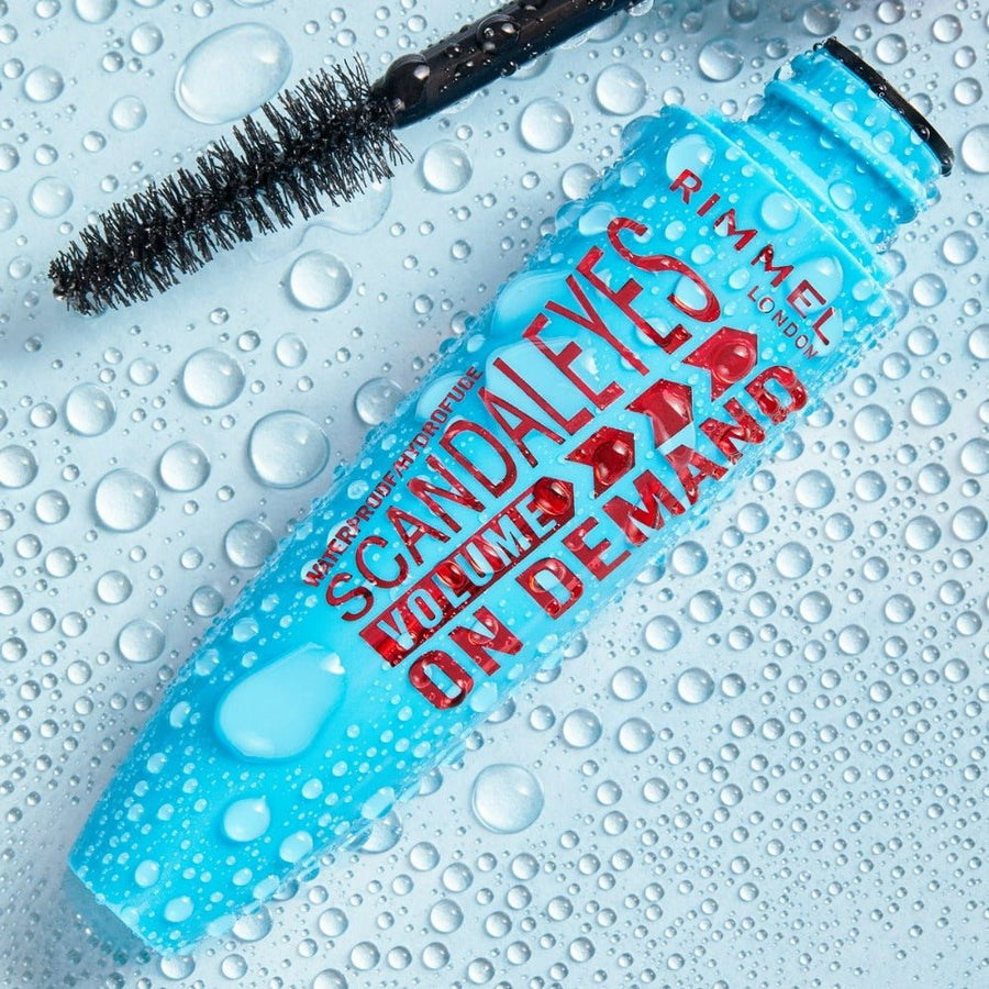 Rimmel Scandaleyes Volume On Demand Waterproof Mascara 12ml, Super Volumising, No Clumping #color_001 Black