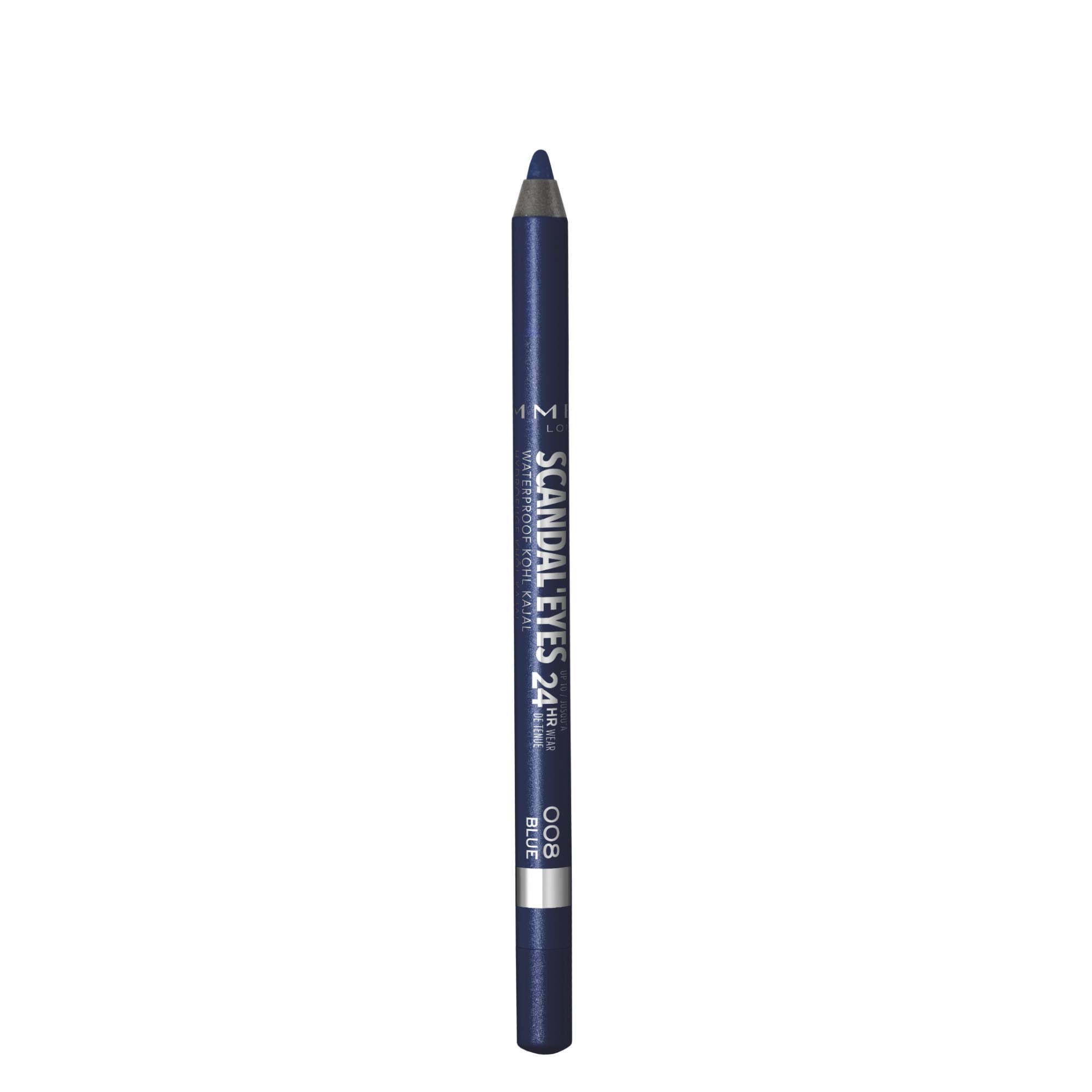 Scandaleyes Waterproof Kohl Kajal Pencil Eyeliner 1.2g, Soft, Blendable, Intense Color #color_008 Blue