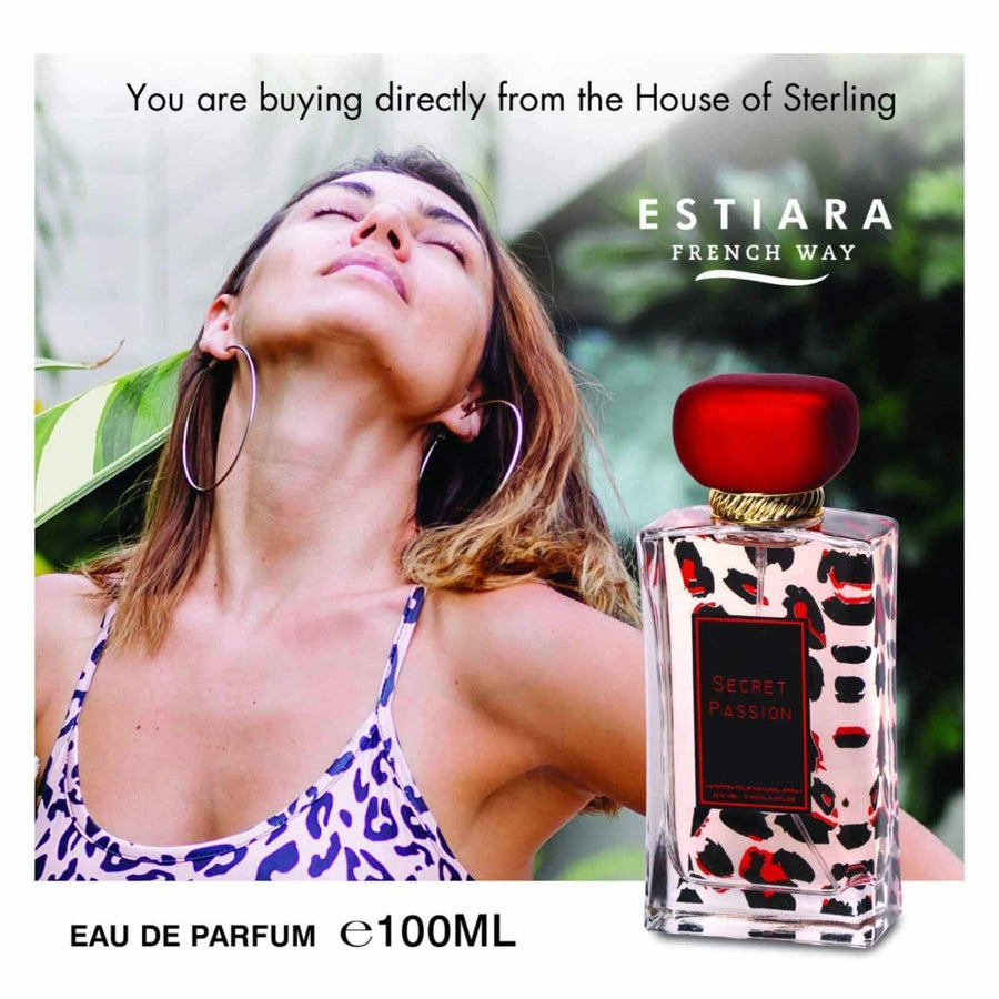 Estiara Secret Passion Women Perfume 3.4oz 100ml EAU DE PARFUM SPRAY  