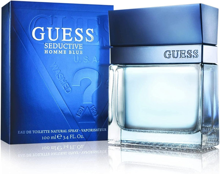 Guess Seductive Homme Blue Men Perfume 3.4oz 100ml EAU DE TOILETTE SPRAY  