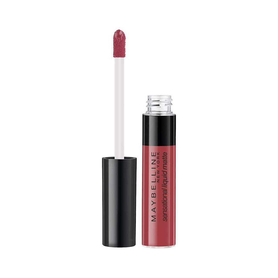 Maybelline Sensational Liquid Lipstick With Matte Finish 7ml, Intense and Highly Pigmented #color_08 Sensationally Me