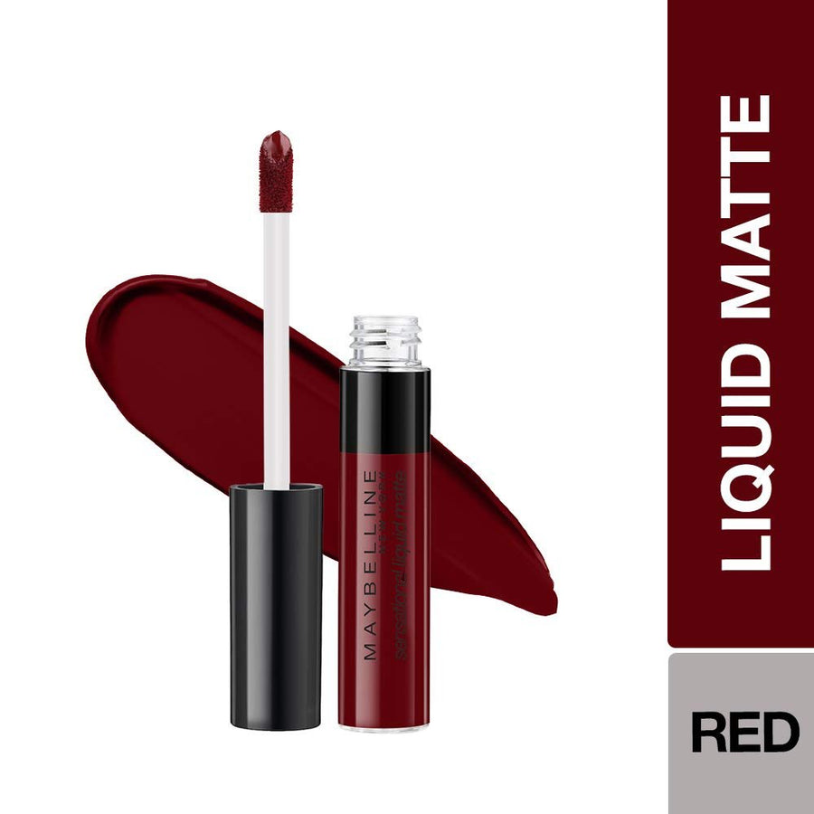 Maybelline Sensational Liquid Lipstick With Matte Finish 7ml, Intense and Highly Pigmented #color_02 Soft Wine