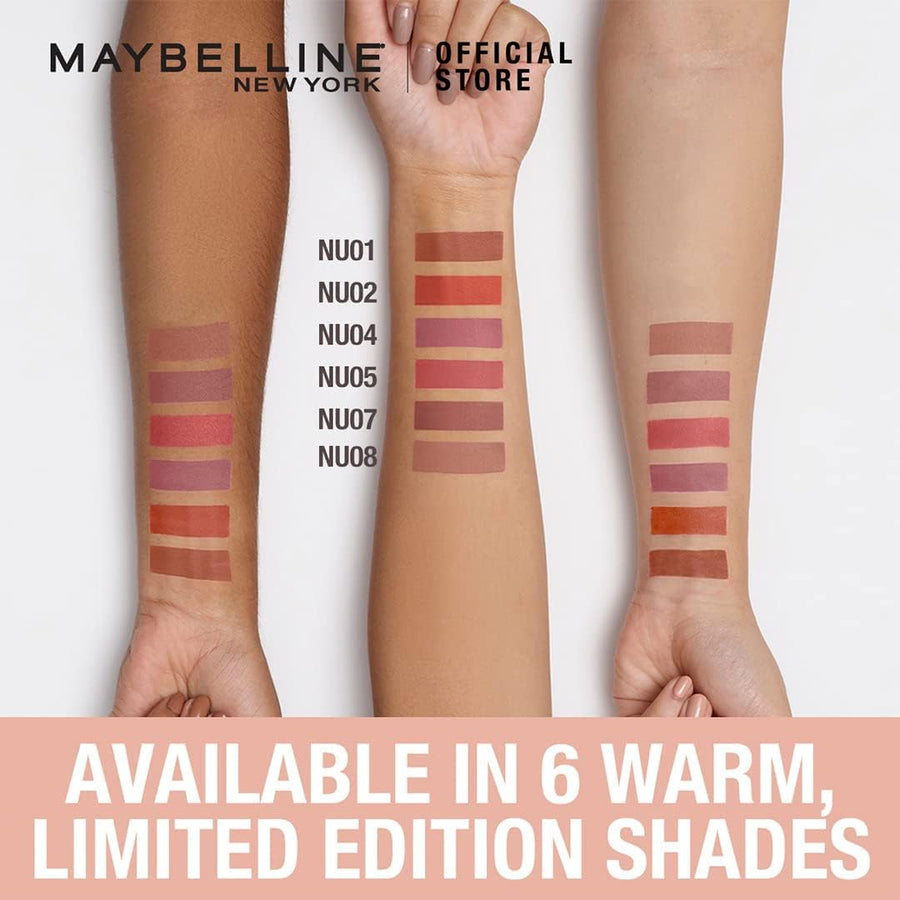 Maybelline Sensational Liquid Lipstick With Matte Finish 7ml, Intense and Highly Pigmented 