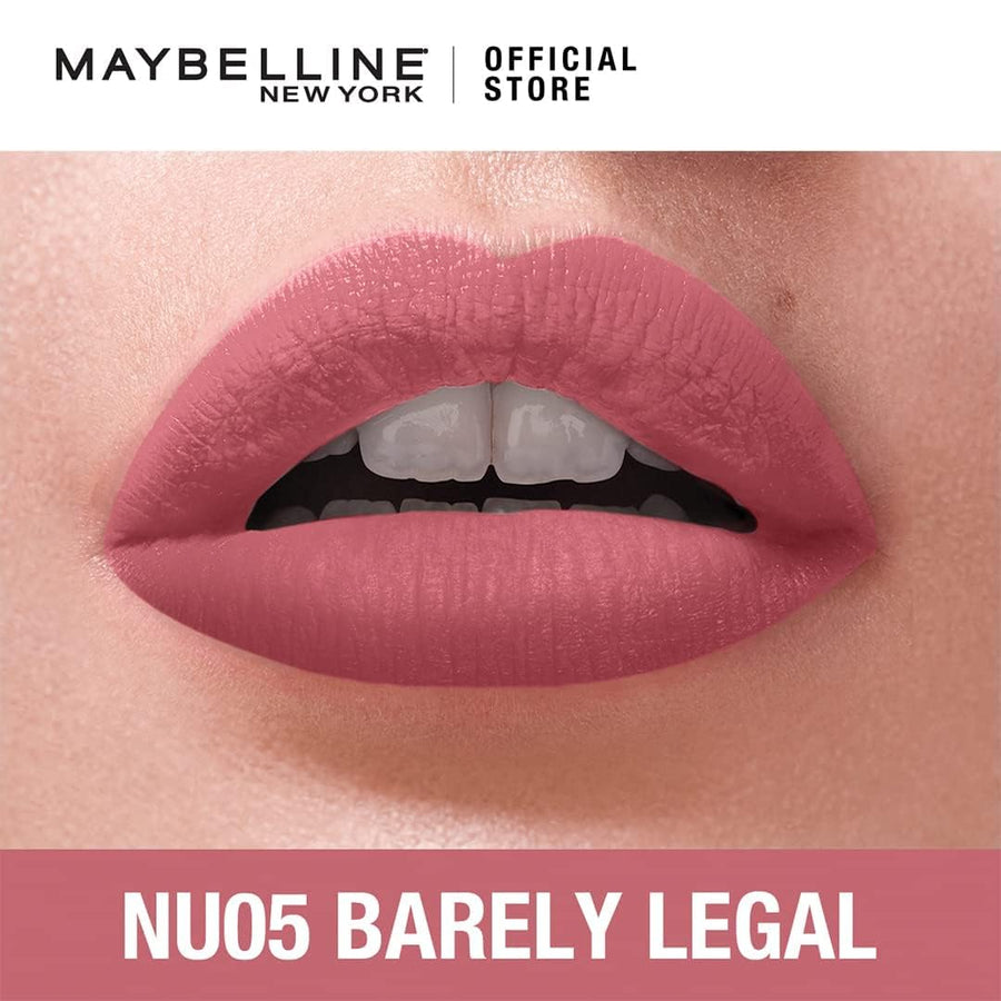 Maybelline Sensational Liquid Lipstick With Matte Finish 7ml, Intense and Highly Pigmented #color_05 Barely Legal