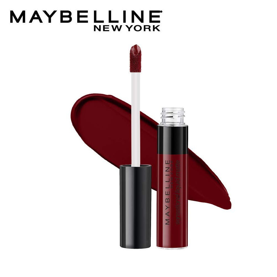 Maybelline Sensational Liquid Lipstick With Matte Finish 7ml, Intense and Highly Pigmented #color_02 Soft Wine