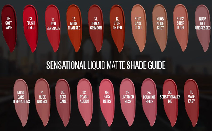 Maybelline Sensational Liquid Lipstick With Matte Finish 7ml, Intense and Highly Pigmented 