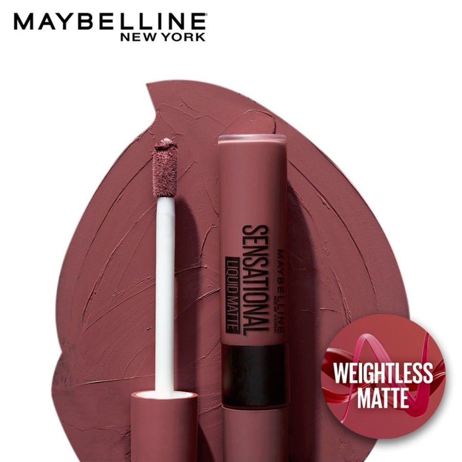 Maybelline Sensational Liquid Lipstick With Matte Finish 7ml, Intense and Highly Pigmented #color_07 Get Undressed