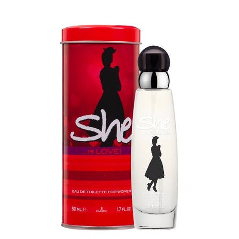 Hunca She Is Love Women Perfume 1.7oz 50ml EAU DE TOILETTE SPRAY  