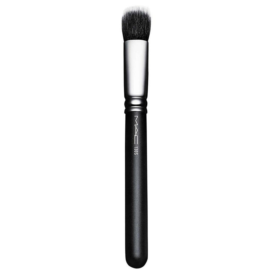 MAC Short Duo Fibre Brush 130SE Makeup Brushes, Short, Round, Flat-Topped Brush 