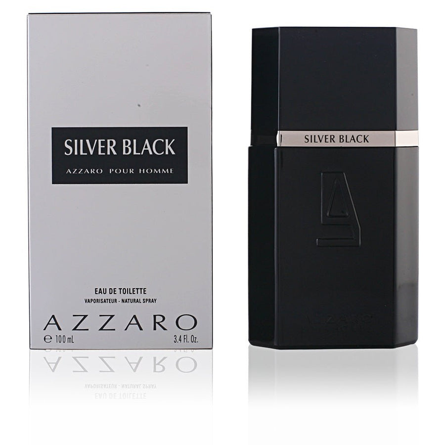 Azzaro Silver Black Men Perfume 3.4oz 100ml EAU DE TOILETTE SPRAY