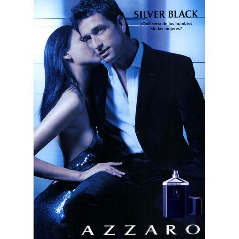 Azzaro Silver Black Men Perfume 3.4oz 100ml EAU DE TOILETTE SPRAY