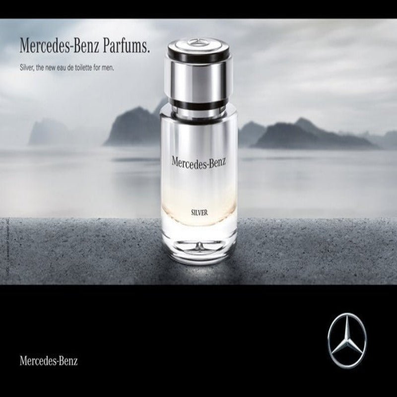 Mercedes Benz Silver Men Perfume 4.0oz 120ml EAU DE TOILETTE SPRAY  