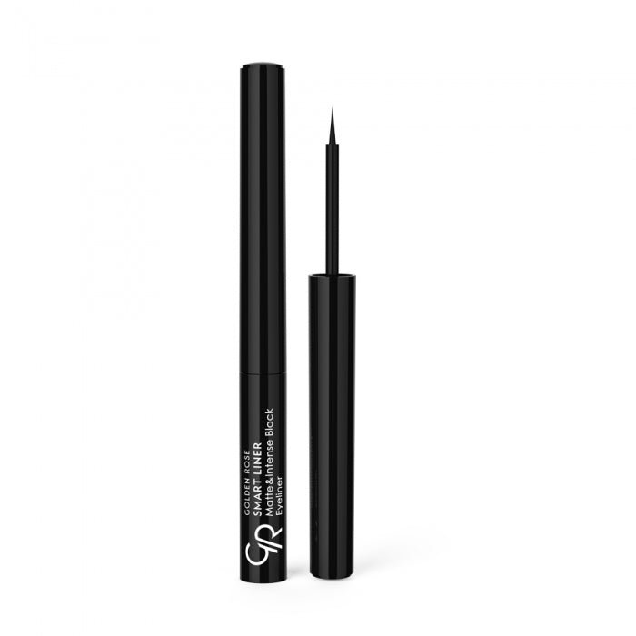 Golden Rose Smart Liner Matte & Intense Black Eyeliner 0.09oz 2.74ml, Smooth, Precise, Define Lines