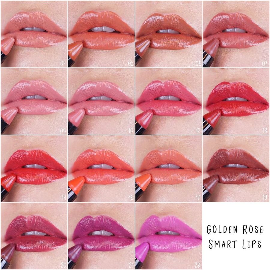 Golden Rose Smart Lips Moisturizing Lipstick Sheabutter, Vitamin E, Amino Ceramide Moisturisers