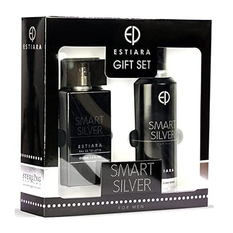 Estiara Smart Silver Men 100ml Perfume Gift Set