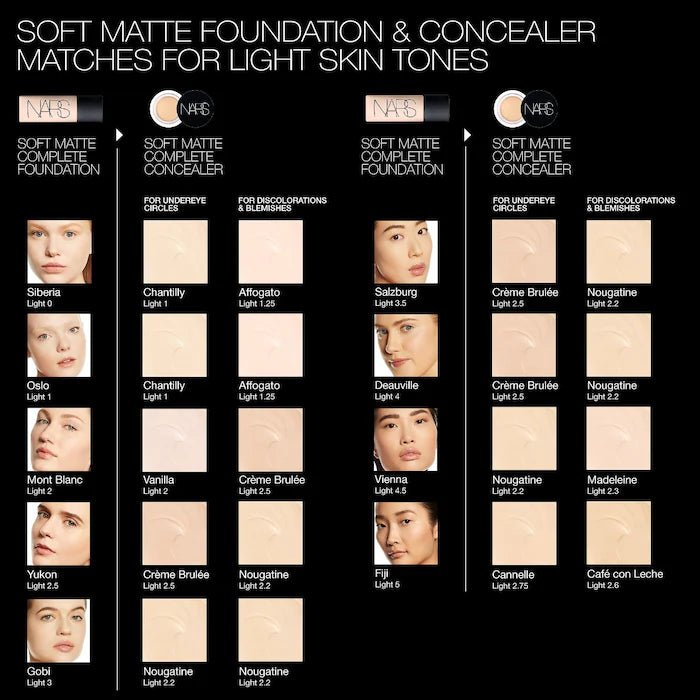 NARS Soft Matte Complete Foundation 45ml, Full, Natural-Looking Coverage