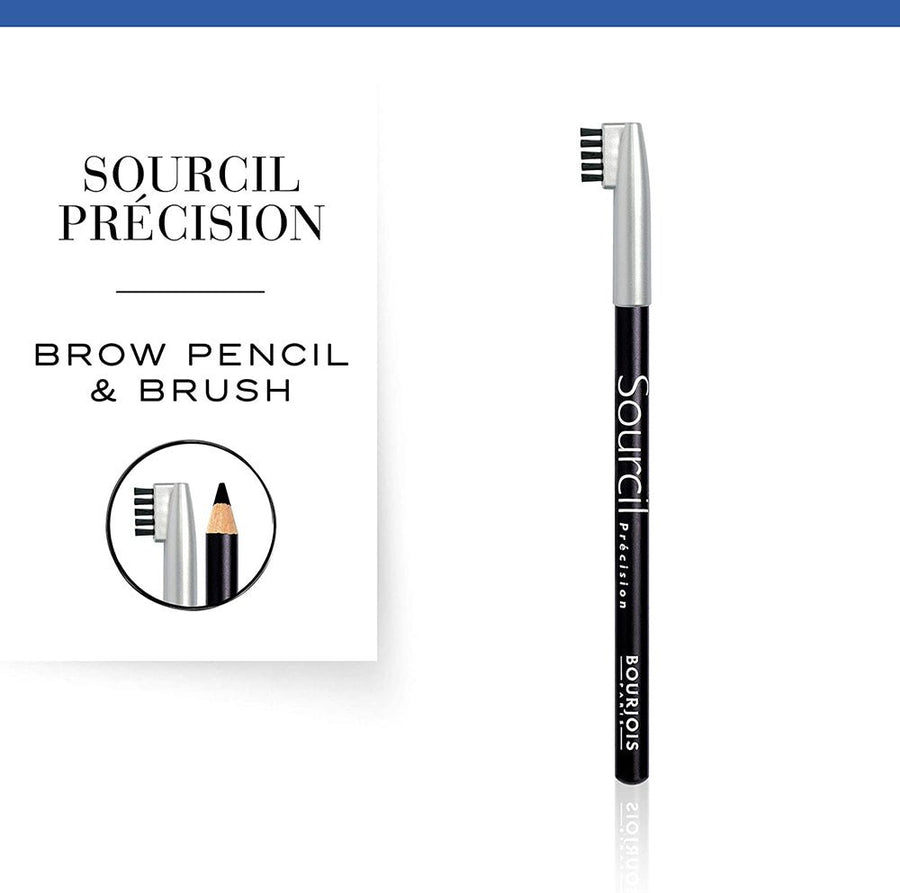 Bourjois Sourcil Precision Eye Brow Pencil 0.04oz 1.13g Sculpting Shaping Eyebrows #color_01 Noir