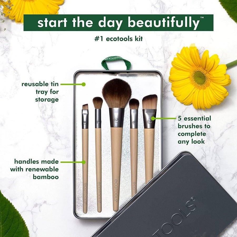 Ecotools Start The Day Beautifully Makeup Brush Set 5 Brushes