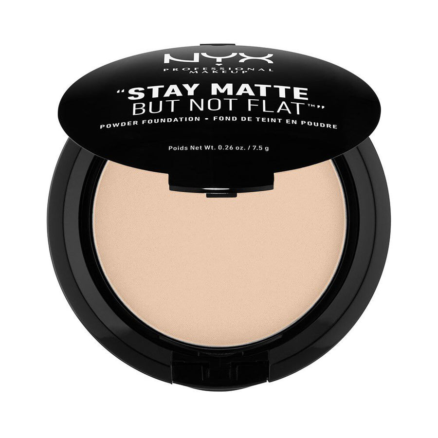 NYX Stay Matte But Not Flat Powder Foundation 02 Nude Nu 30ml 1.0oz 